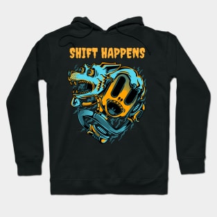 Shift Happens Crazy Werewolf Hoodie